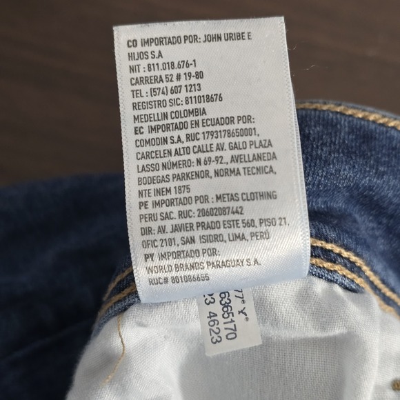 American Eagle Kick Boot Jeans Womens 10 Long Blue Stretch Medium Wash Denim - Picture 8 of 12